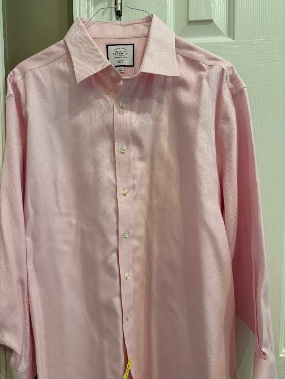 Charles Tyrwhitt shirt, 18 x 35, pink, like new